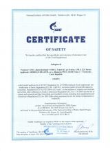 Certificate of safety БАД Adaptovit, спрей 10 мл
